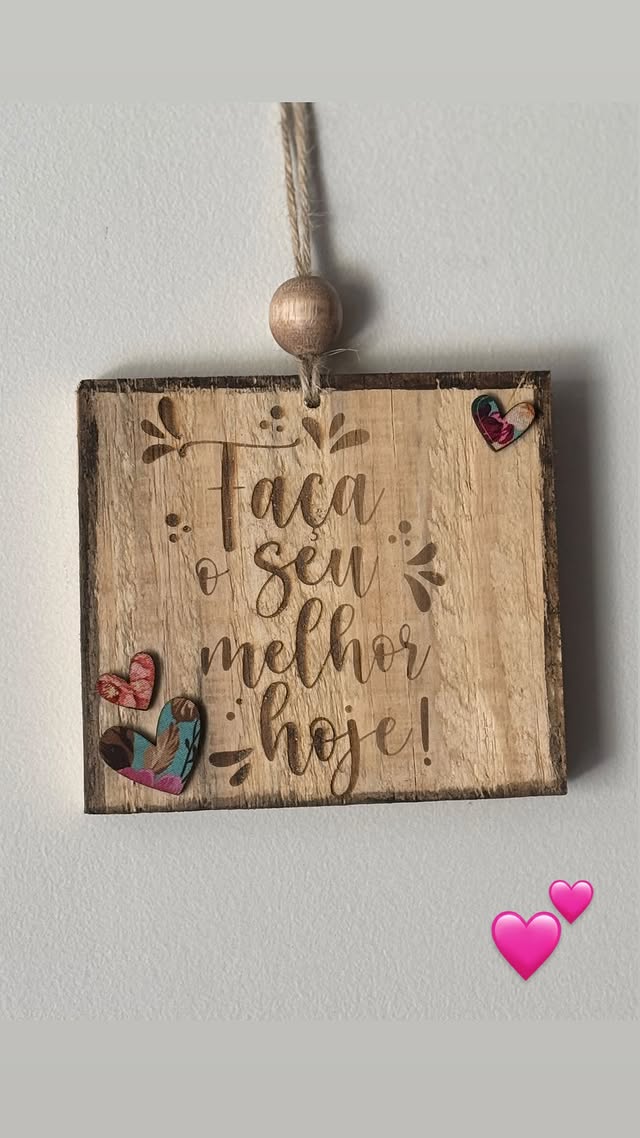 Placa — Faça o seu melhor hoje
