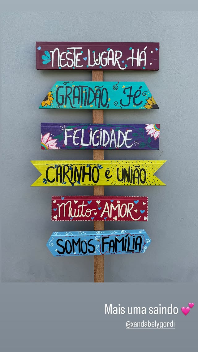 Placa — Somos família