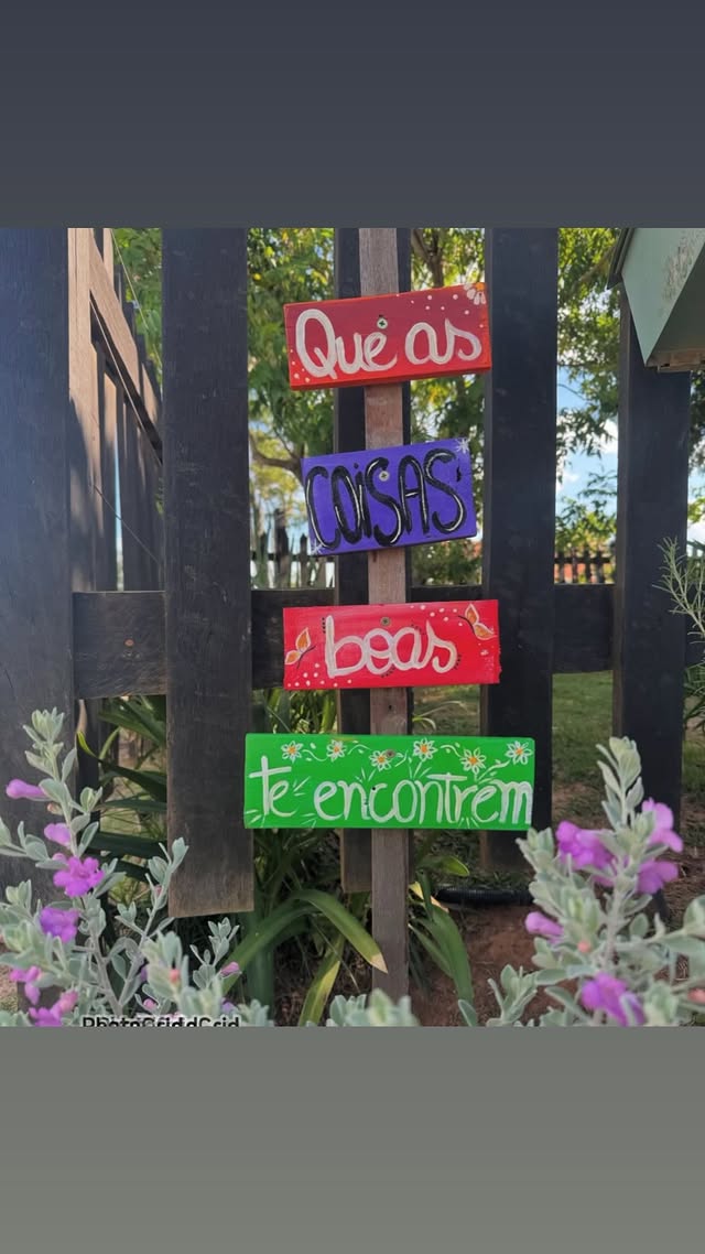 Placa — Que as coisas boas te encontrem
