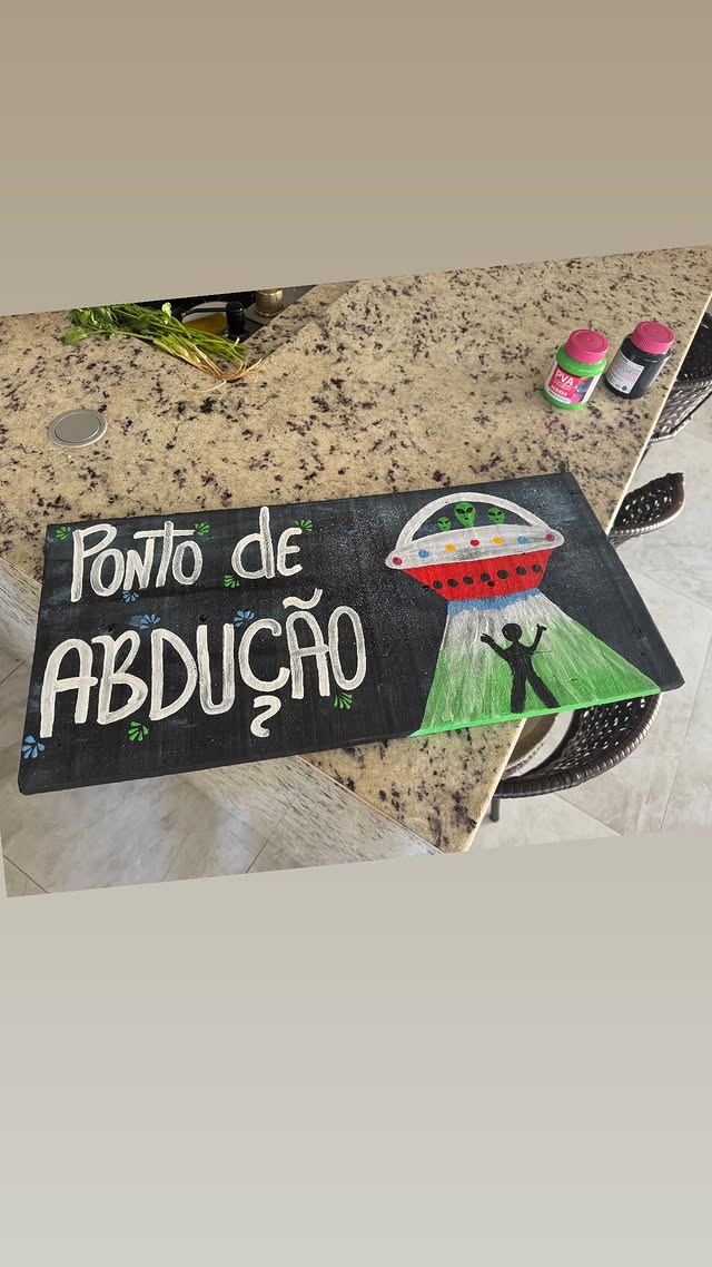 Placa — Ponto de abdução