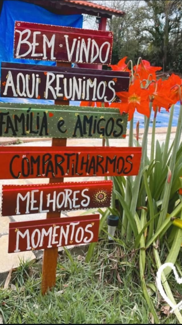 Placa de boas-vindas — Família e amigos