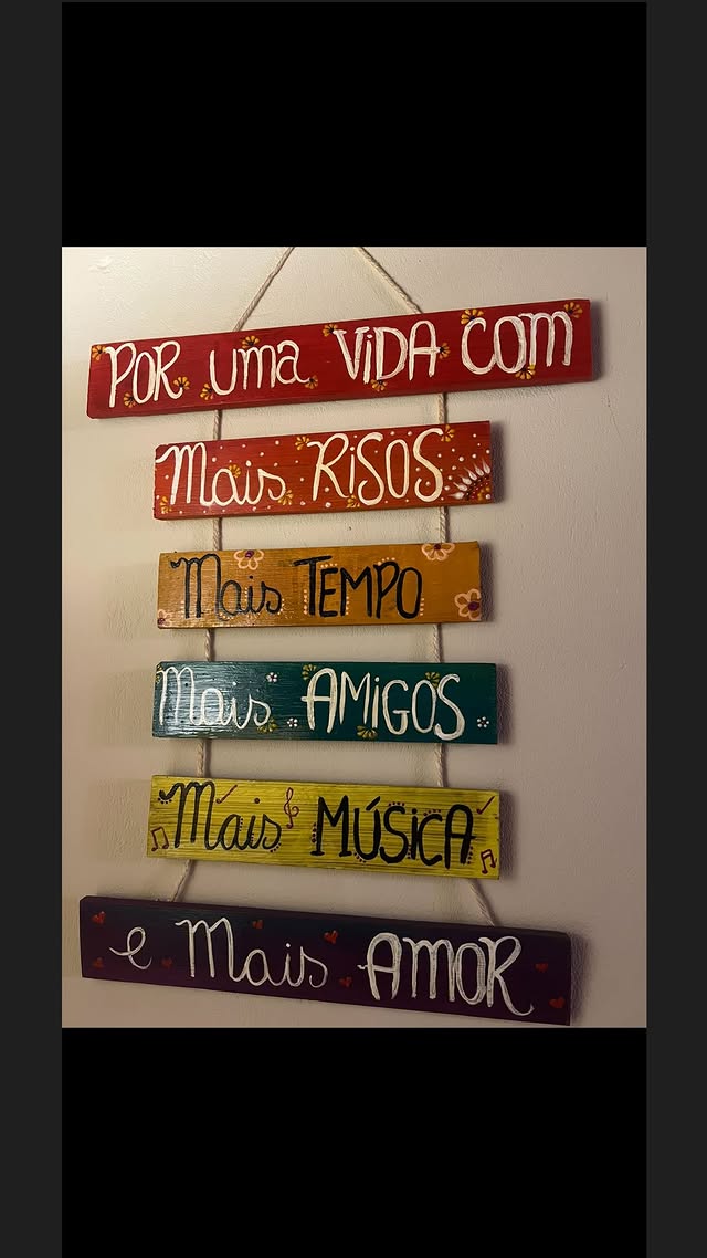 Placa — Por uma vida com mais risos e mais amor 2